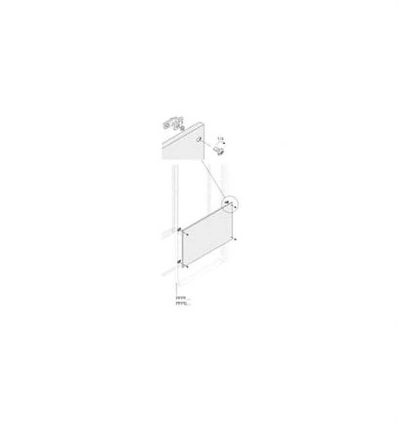 ABB PPFB Series RAL 7035 Light Grey Pickled Steel Sheet Blind, 538 mm H, 408mm W, 10 mm D, 13 mm L, for Use with