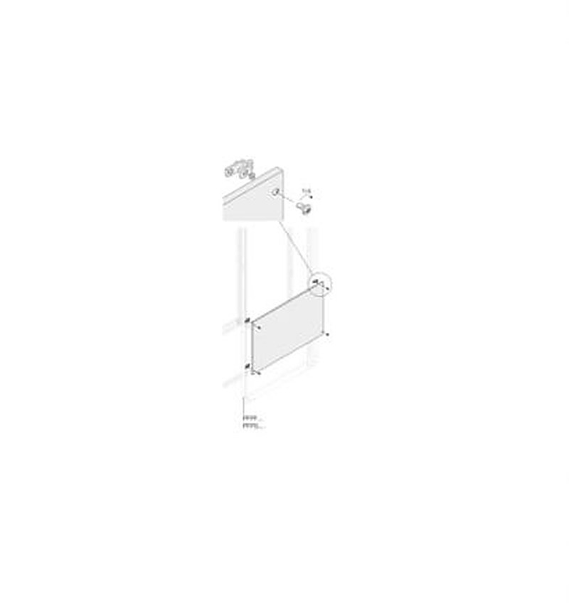 ABB PPFB Series RAL 7035 Light Grey Pickled Steel Sheet Blind, 1700 mm H, 600mm W, 10 mm D, 600 mm L, for Use with
