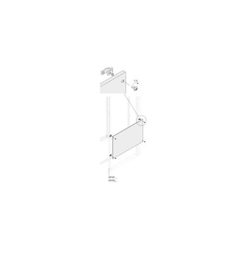 ABB PPFB Series RAL 7035 Light Grey Pickled Steel Sheet Blind, 735 mm H, 90mm W, 10 mm D, 10 mm L, for Use with PPFB1080