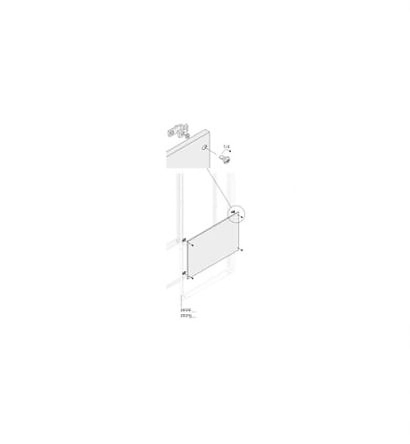 ABB PPFB Series RAL 7035 Light Grey Pickled Steel Sheet Blind, 935 mm H, 590mm W, 10 mm D, 10 mm L, for Use with