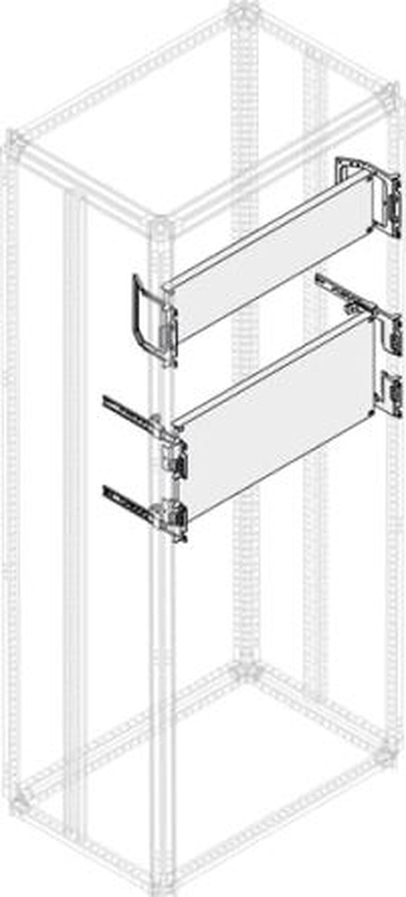 ABB 1STQ Series Sheet Steel Galvanised Mounting Plate for Use with Modular Boards - System Pro E Power x 600 mm x 150mm