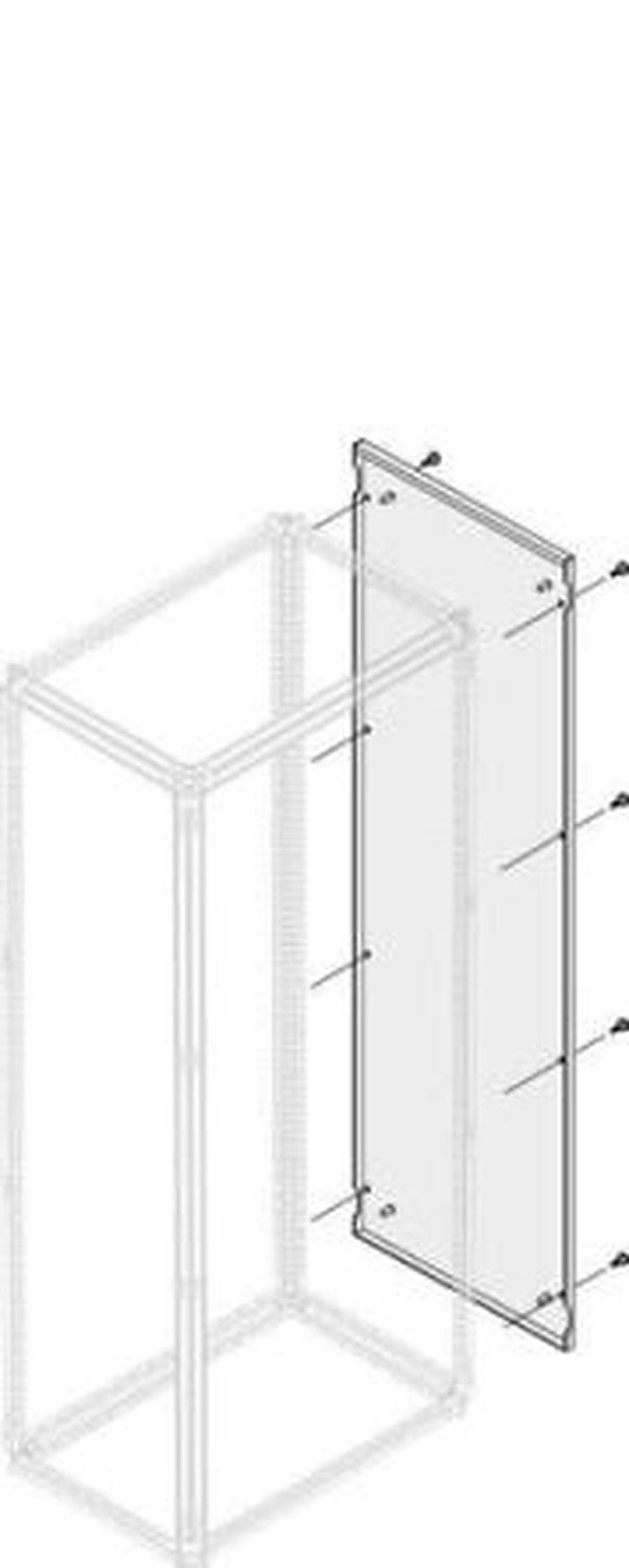 ABB 1STQ Series Pickled Steel Sheet Side Panel for Use with Modular Boards - System Pro E Power x 1.8m