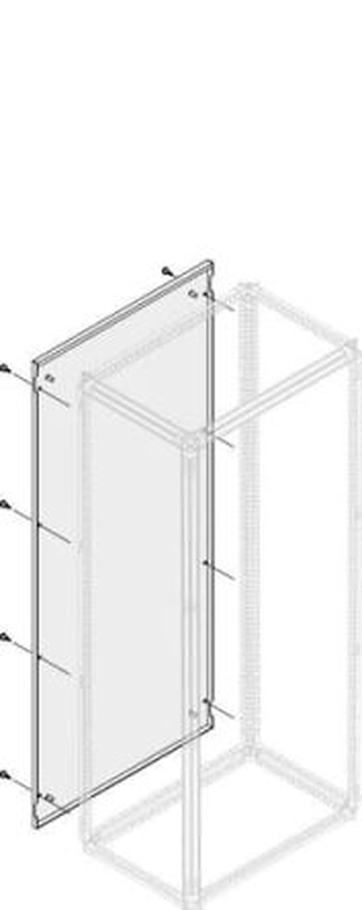 ABB 1STQ Series Pickled Steel Sheet Side Panel for Use with Modular Boards - System Pro E Power 2004 mm x 2 m x 300mm