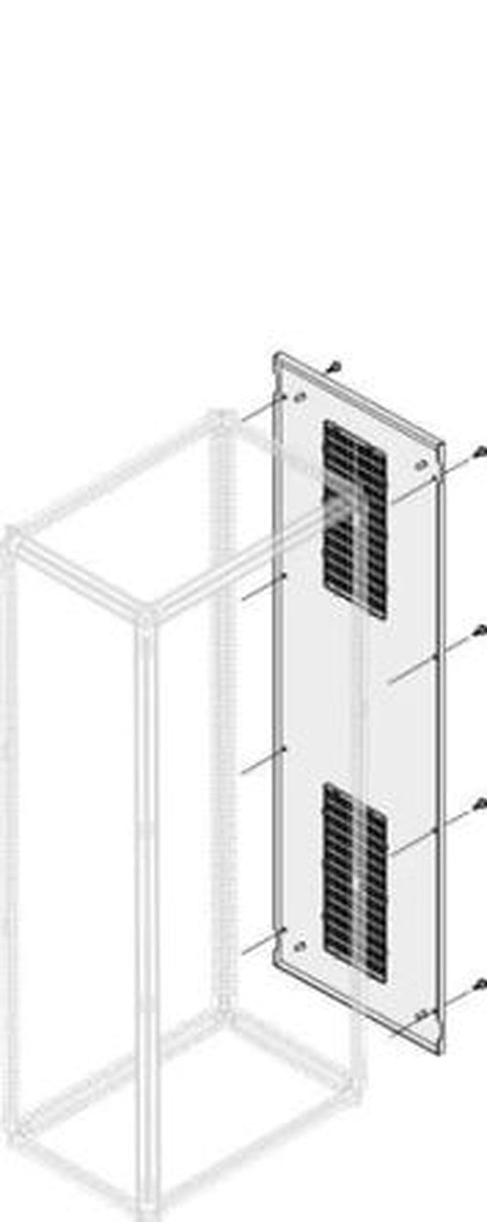 ABB PPEA Series Pickled Steel Sheet Plate for Use with Main Distribution Boards x 14.5 mm x 891mm