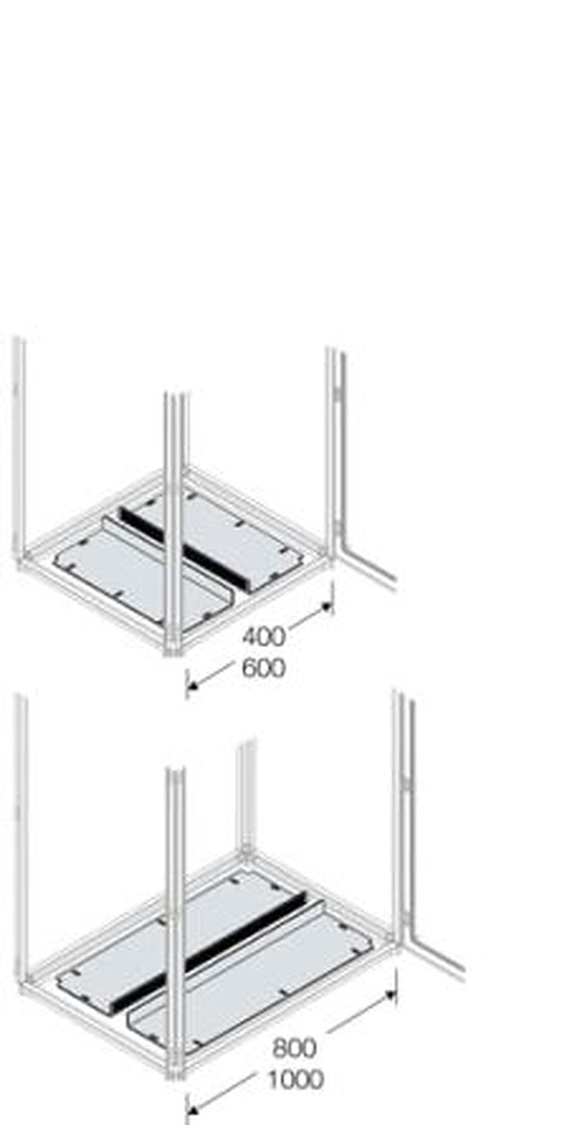 ABB Steel Clamp for Use with Main Distribution Boards 190 mm x 15 mm x 550mm