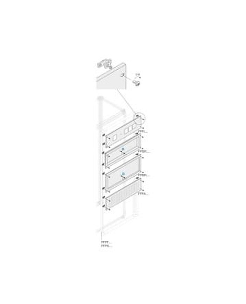 ABB PPBR Series Pickled Steel Sheet Panel for Use with Main Distribution Boards x 400 mm x 400mm