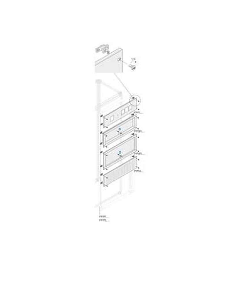 ABB PPBR Series Pickled Steel Sheet Panel for Use with Main Distribution Boards x 600 mm x 600mm