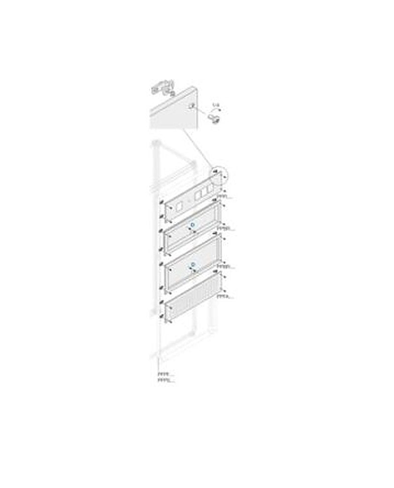ABB Pickled Steel Sheet Panel for Use with Main Distribution Boards 200 mm x 400 mm x 400mm