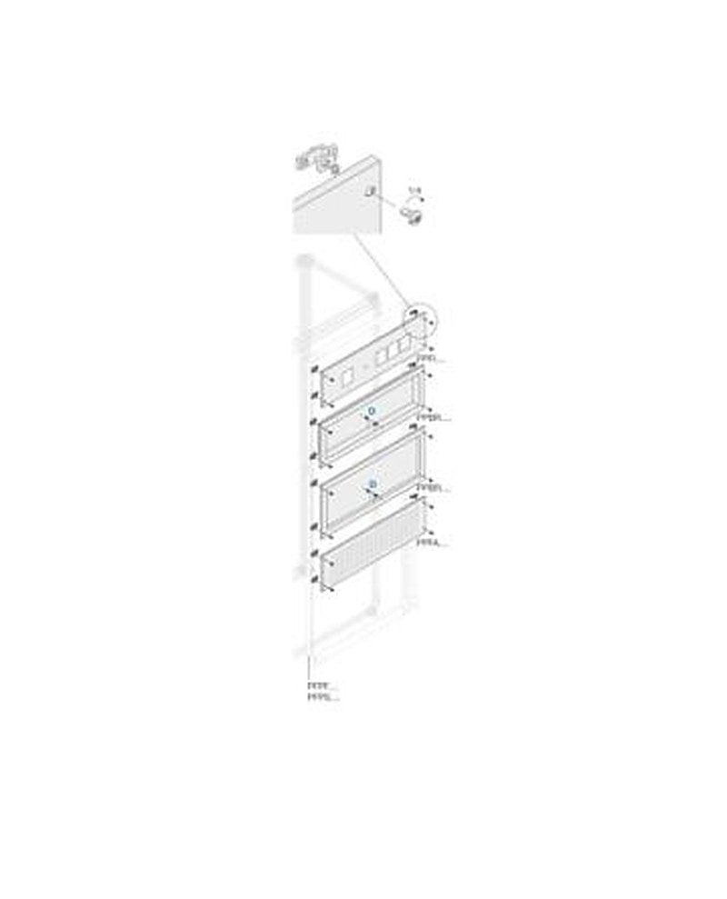 ABB Pickled Steel Sheet Panel for Use with Main Distribution Boards 340 mm x 800 mm x 800mm