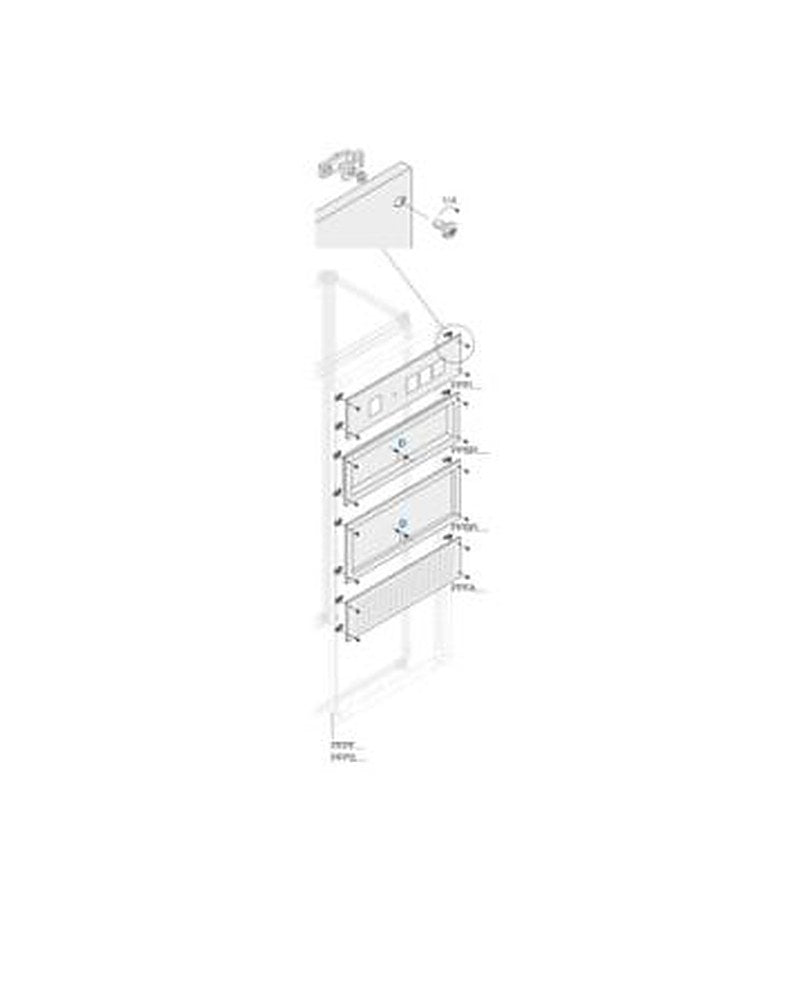 ABB PPFA Series Pickled Steel Sheet Panel for Use with Main Distribution Boards x 1 m x 1m