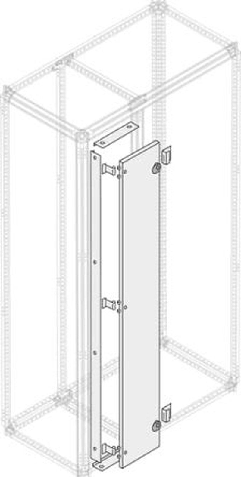 ABB PDCB Series Lockable Pickled Steel Sheet RAL 7035 Opaque, 1800 mm H, 400mm W, 12 mm D, 12 mm L for Use with PDCB1840