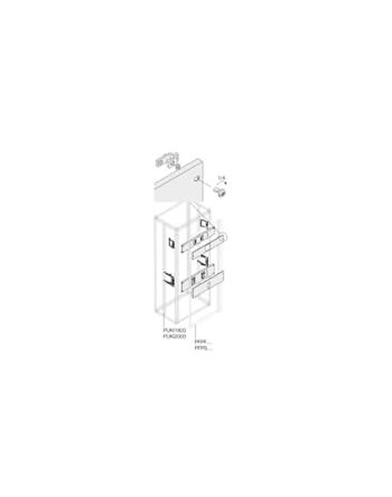 ABB Pickled Steel Sheet Assembly Kit for Use with Main Distribution Boards 200 mm x 400 mm x 400mm
