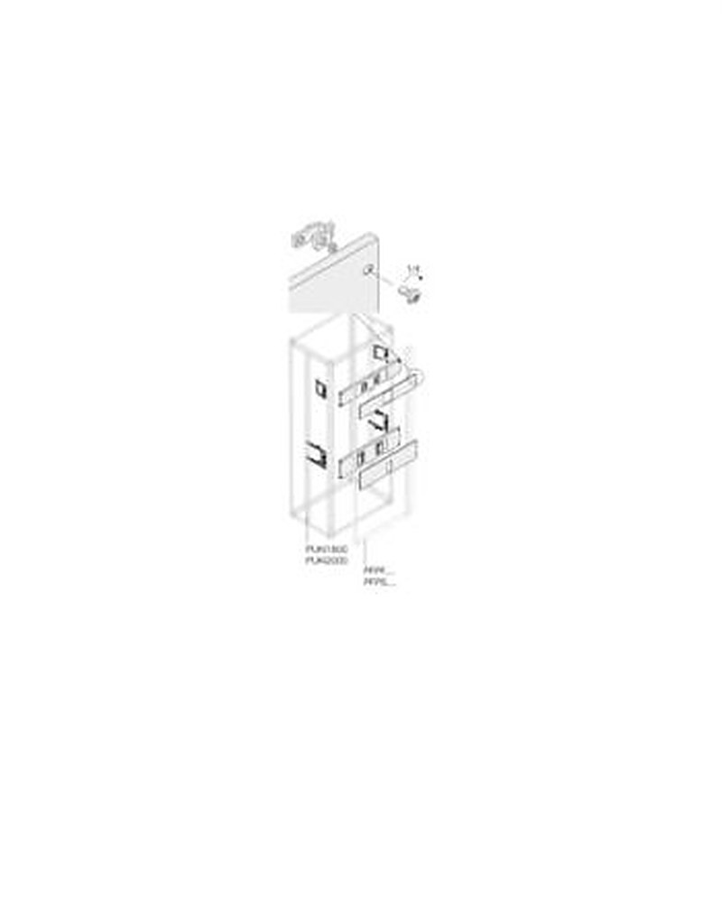 ABB Pickled Steel Sheet Assembly Kit for Use with Main Distribution Boards 370 mm x 45 mm x 190mm