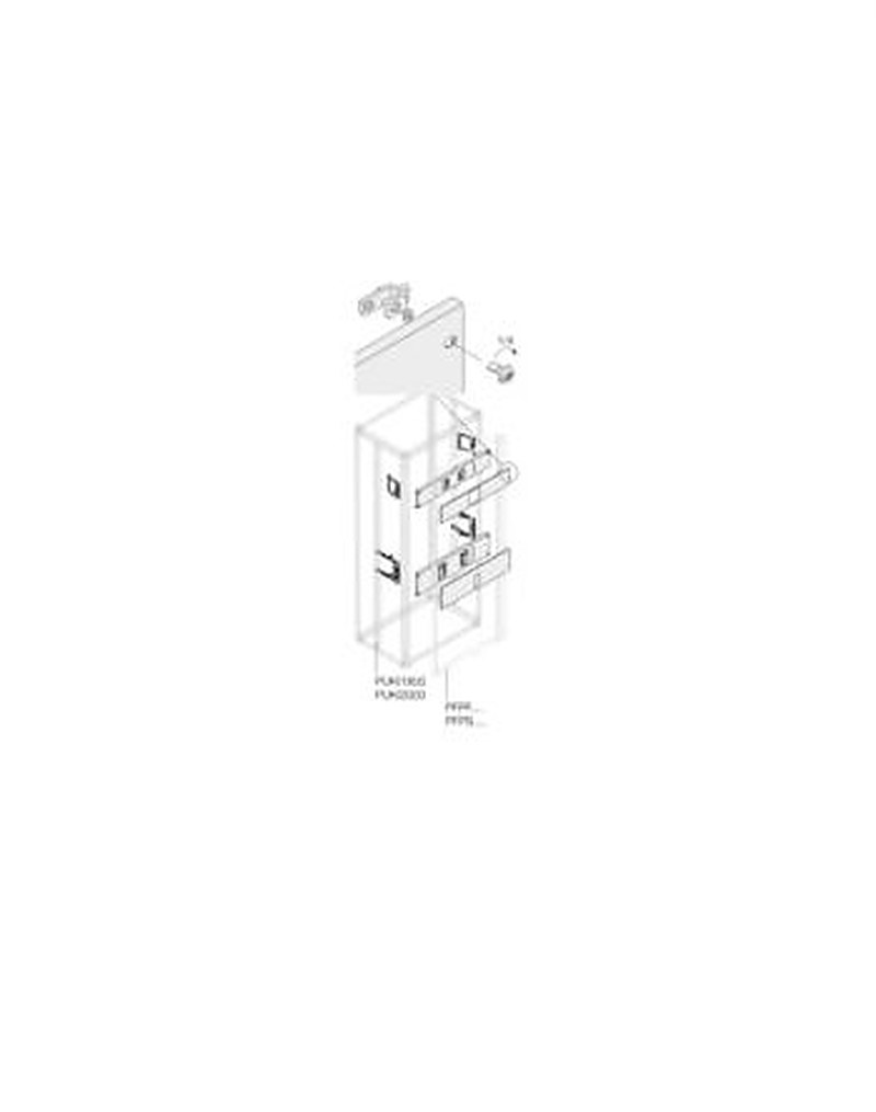 ABB Pickled Steel Sheet Assembly Kit for Use with Main Distribution Boards 200 mm x 400 mm x 400mm