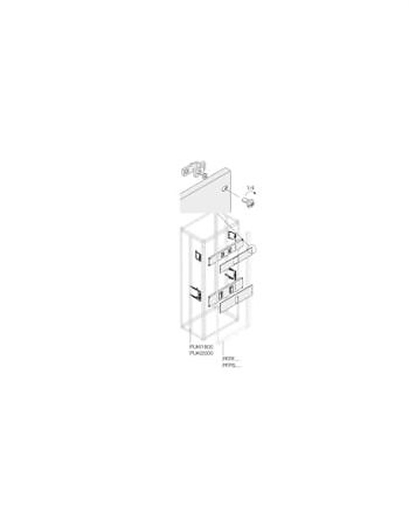 ABB Pickled Steel Sheet Assembly Kit for Use with Main Distribution Boards 200 mm x 400 mm x 400mm