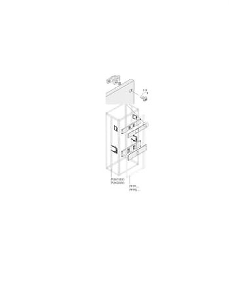 ABB Pickled Steel Sheet Assembly Kit for Use with Main Distribution Boards 600 mm x 45 mm x 140mm