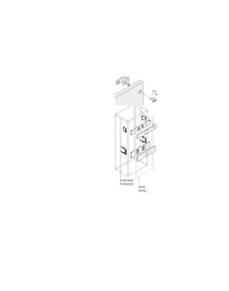 ABB Pickled Steel Sheet Assembly Kit for Use with Main Distribution Boards 580 mm x 45 mm x 188mm