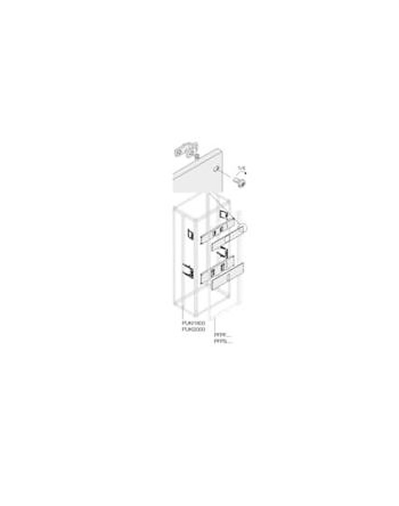 ABB Pickled Steel Sheet Assembly Kit for Use with Main Distribution Boards 580 mm x 40 mm x 190mm