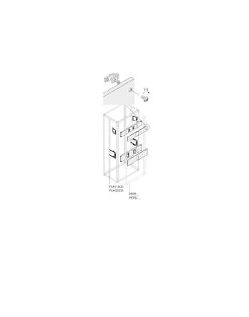 ABB Pickled Steel Sheet Assembly Kit for Use with Main Distribution Boards 250 mm x 400 mm x 400mm
