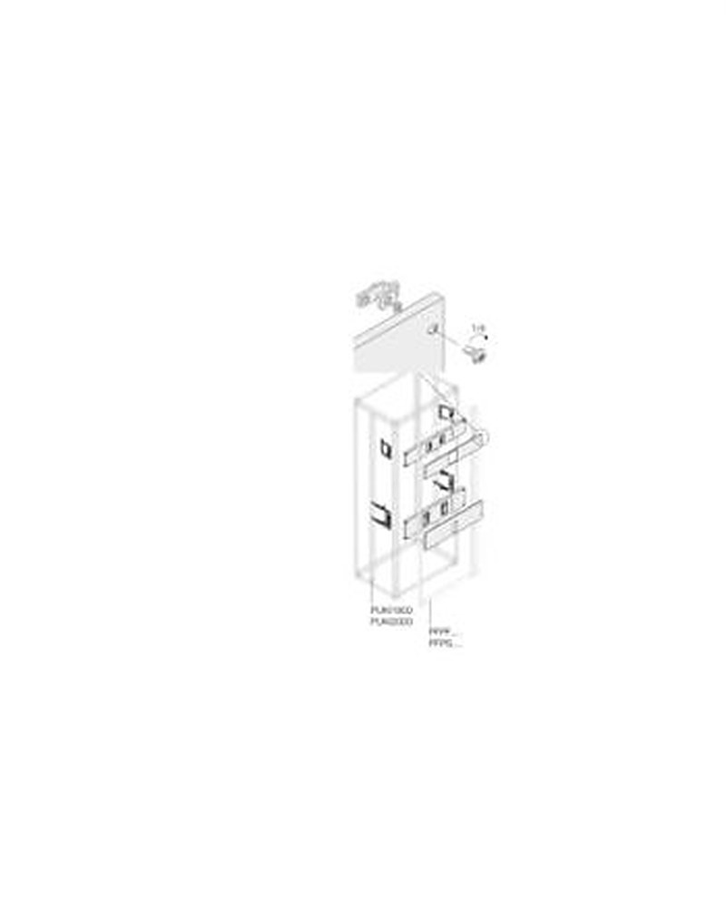 ABB Pickled Steel Sheet Assembly Kit for Use with Main Distribution Boards 580 mm x 50 mm x 190mm