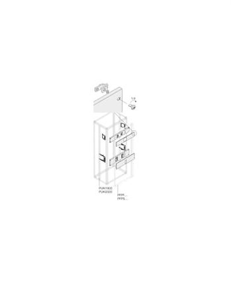 ABB Pickled Steel Sheet Assembly Kit for Use with Main Distribution Boards 580 mm x 45 mm x 238mm