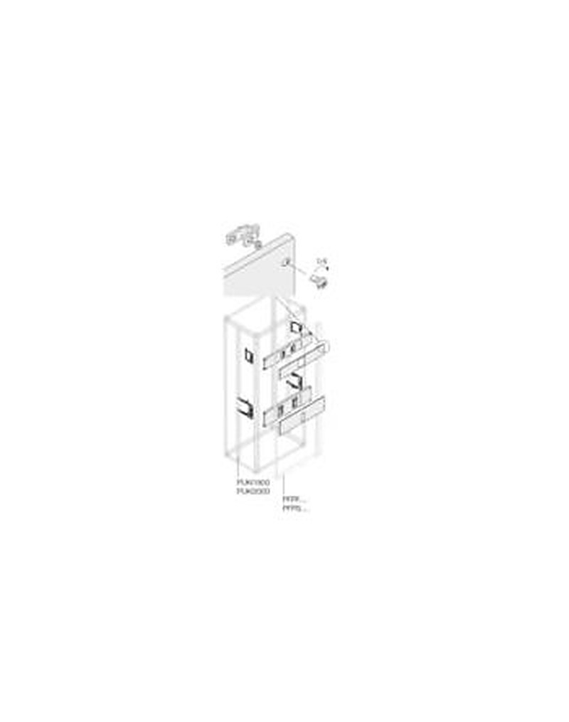 ABB Pickled Steel Sheet Assembly Kit for Use with Main Distribution Boards 580 mm x 75 mm x 290mm