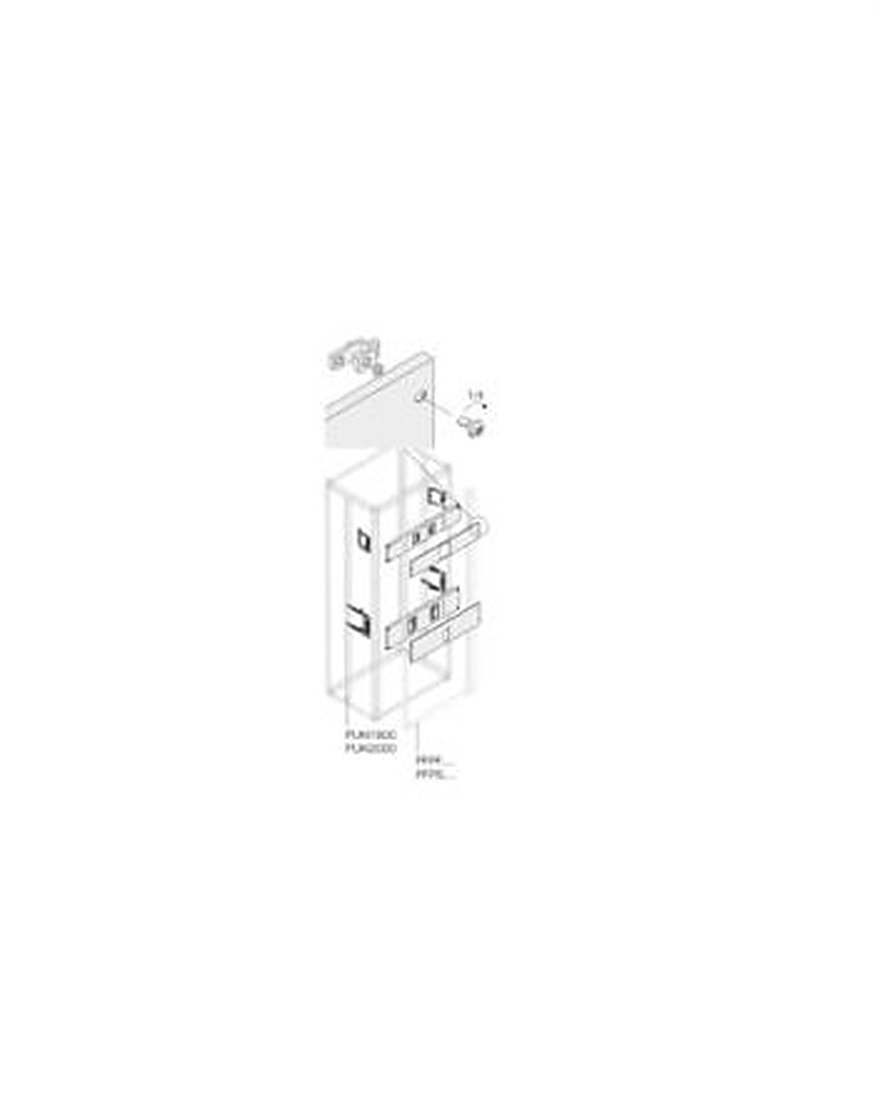 ABB Pickled Steel Sheet Assembly Kit for Use with Main Distribution Boards 575 mm x 105 mm x 490mm