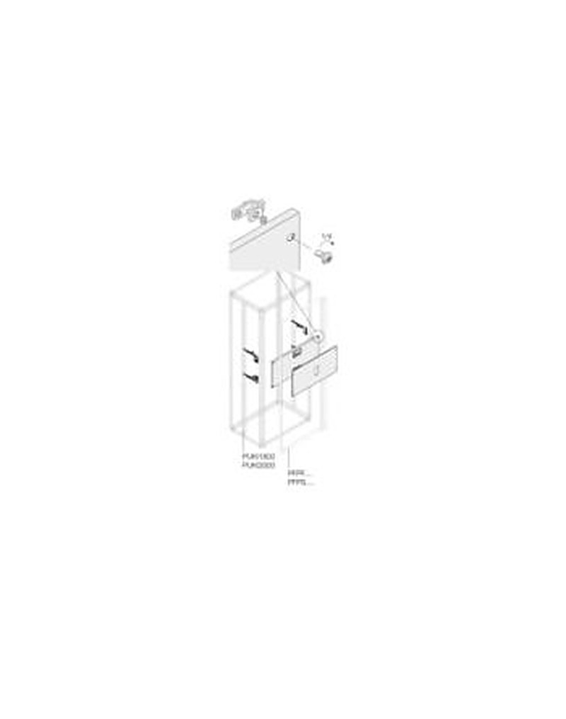 ABB Pickled Steel Sheet Assembly Kit for Use with Main Distribution Boards 300 mm x 400 mm x 400mm