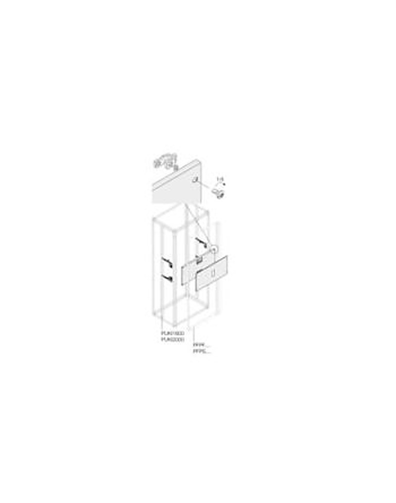 ABB Pickled Steel Sheet Assembly Kit for Use with Main Distribution Boards 300 mm x 400 mm x 400mm