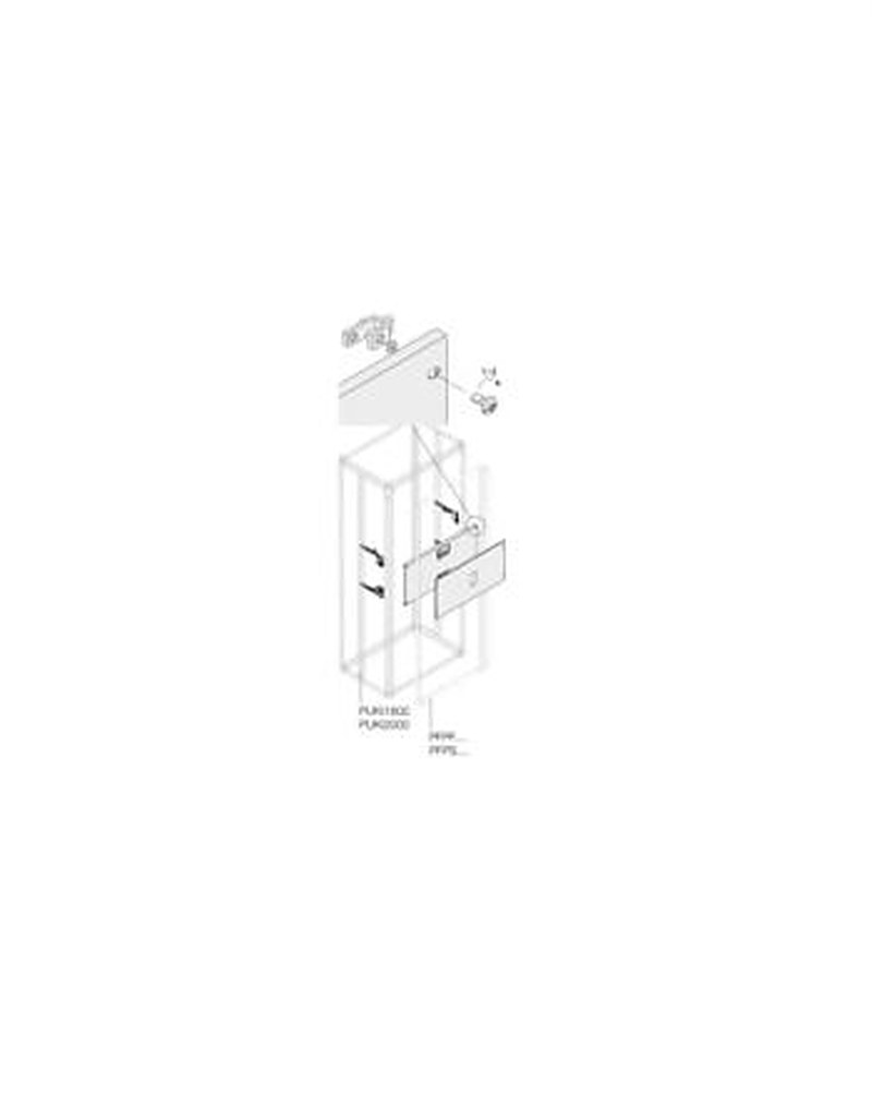 ABB Pickled Steel Sheet Assembly Kit for Use with Main Distribution Boards 300 mm x 600 mm x 600mm