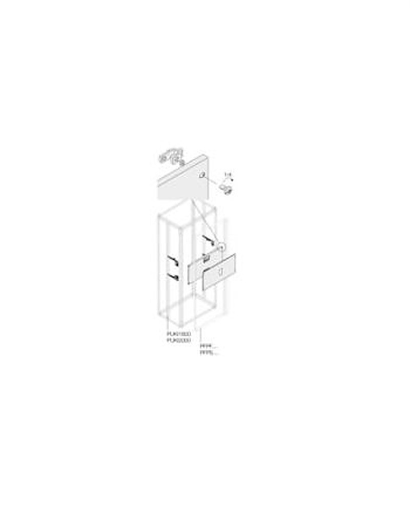 ABB Pickled Steel Sheet Assembly Kit for Use with Main Distribution Boards 300 mm x 600 mm x 600mm
