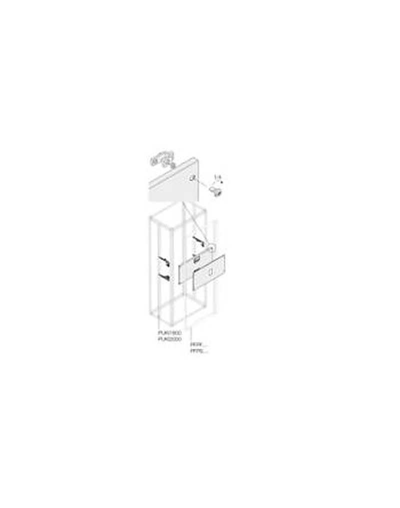 ABB Pickled Steel Sheet Assembly Kit for Use with Main Distribution Boards 300 mm x 400 mm x 400mm