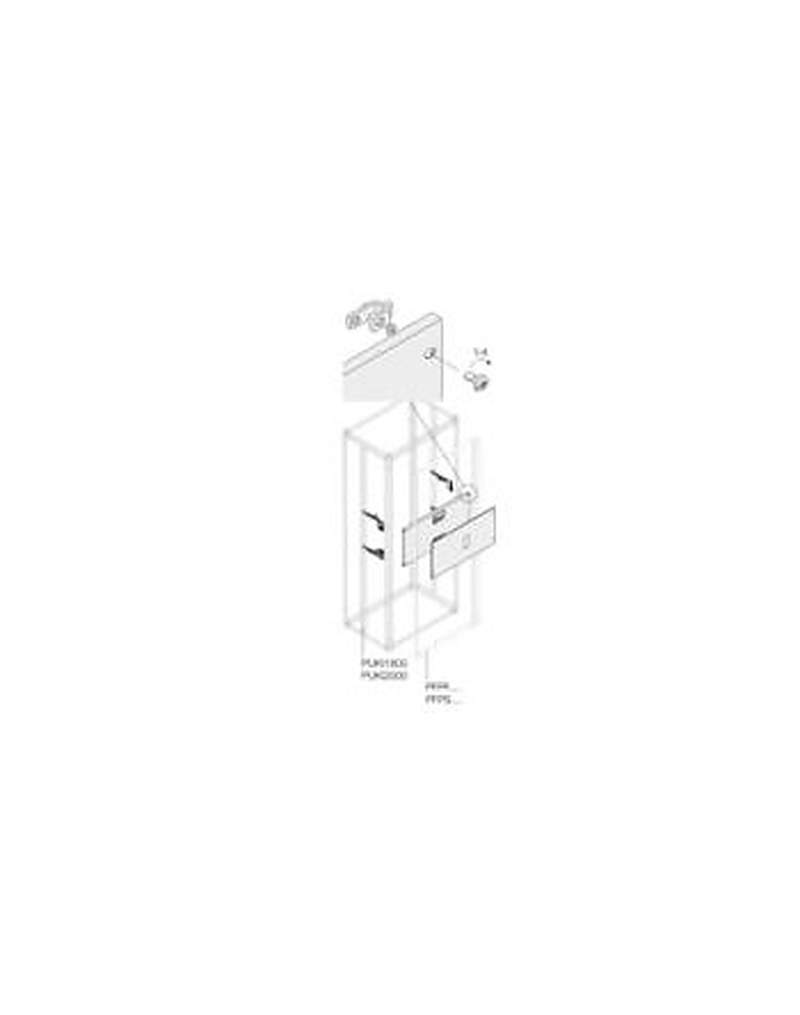 ABB Pickled Steel Sheet Assembly Kit for Use with Main Distribution Boards 300 mm x 600 mm x 600mm