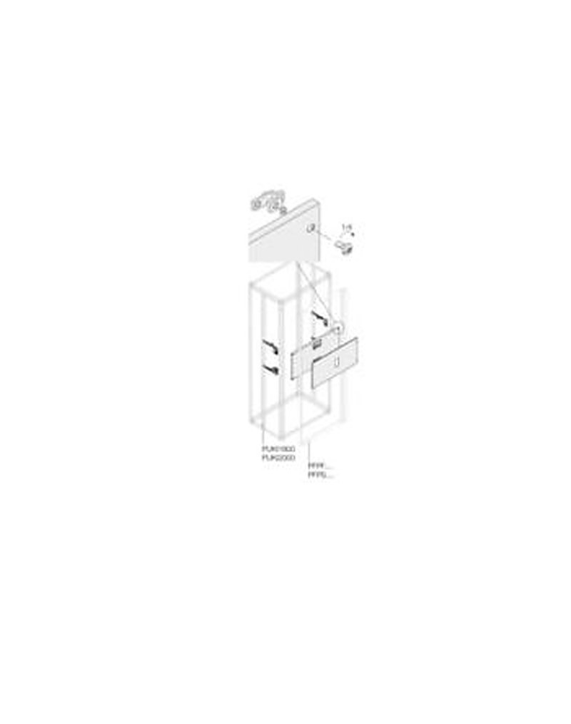 ABB PVBX Series Pickled Steel Sheet Assembly Kit for Use with Main Distribution Boards x 400 mm x 400mm