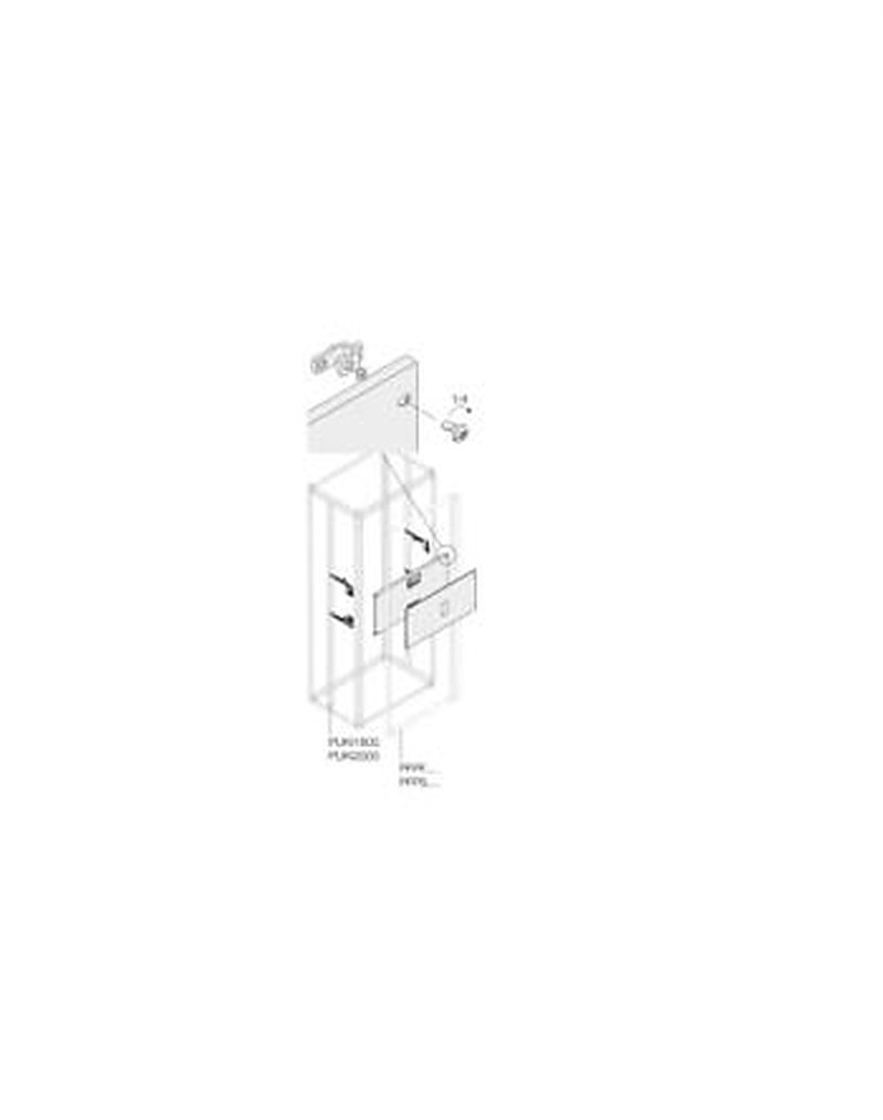ABB PVCX Series Pickled Steel Sheet Assembly Kit for Use with Main Distribution Boards x 600 mm x 600mm