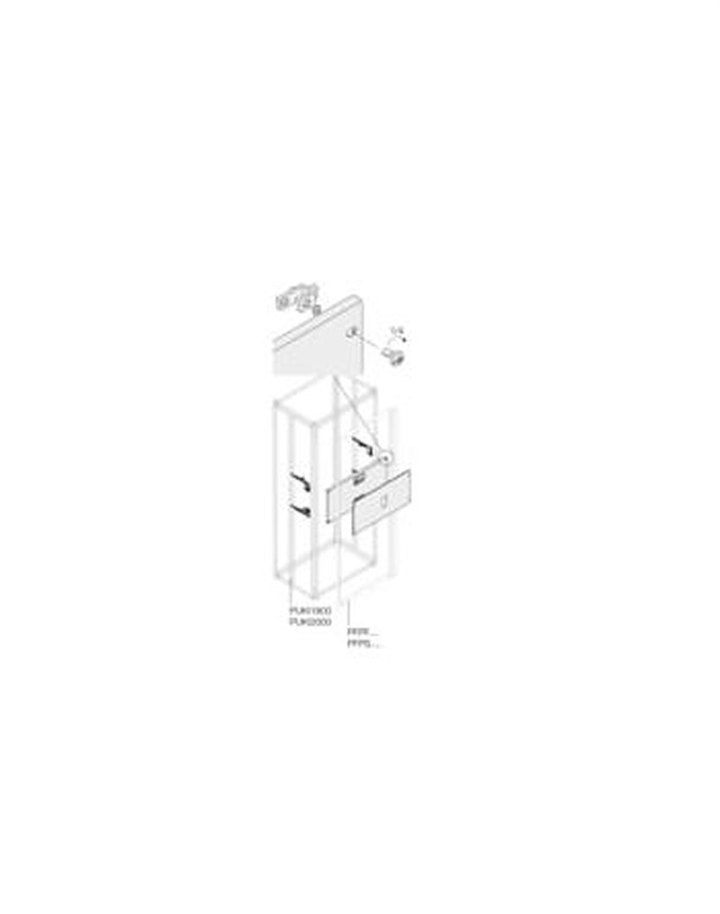 ABB PVCX Series Pickled Steel Sheet Assembly Kit for Use with Main Distribution Boards x 40 mm x 290mm