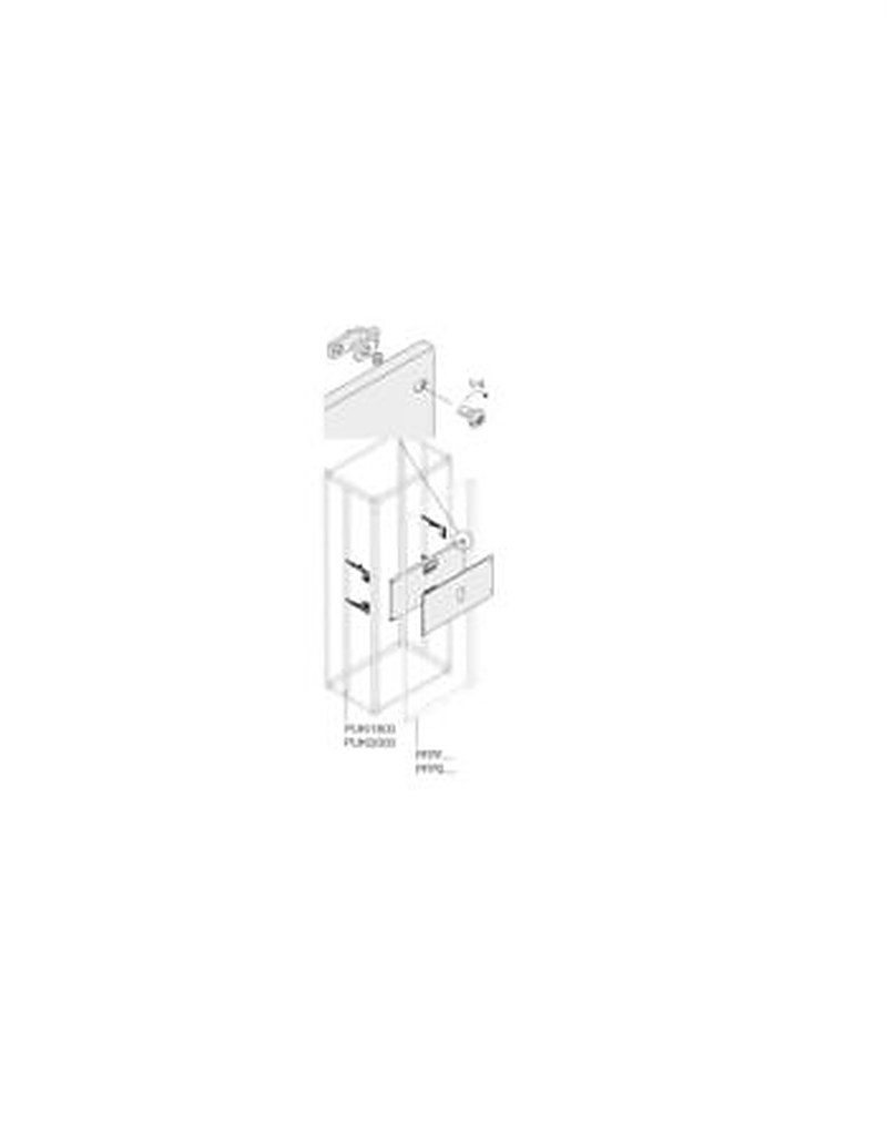 ABB Pickled Steel Sheet Assembly Kit for Use with Main Distribution Boards 300 mm x 800 mm x 800mm