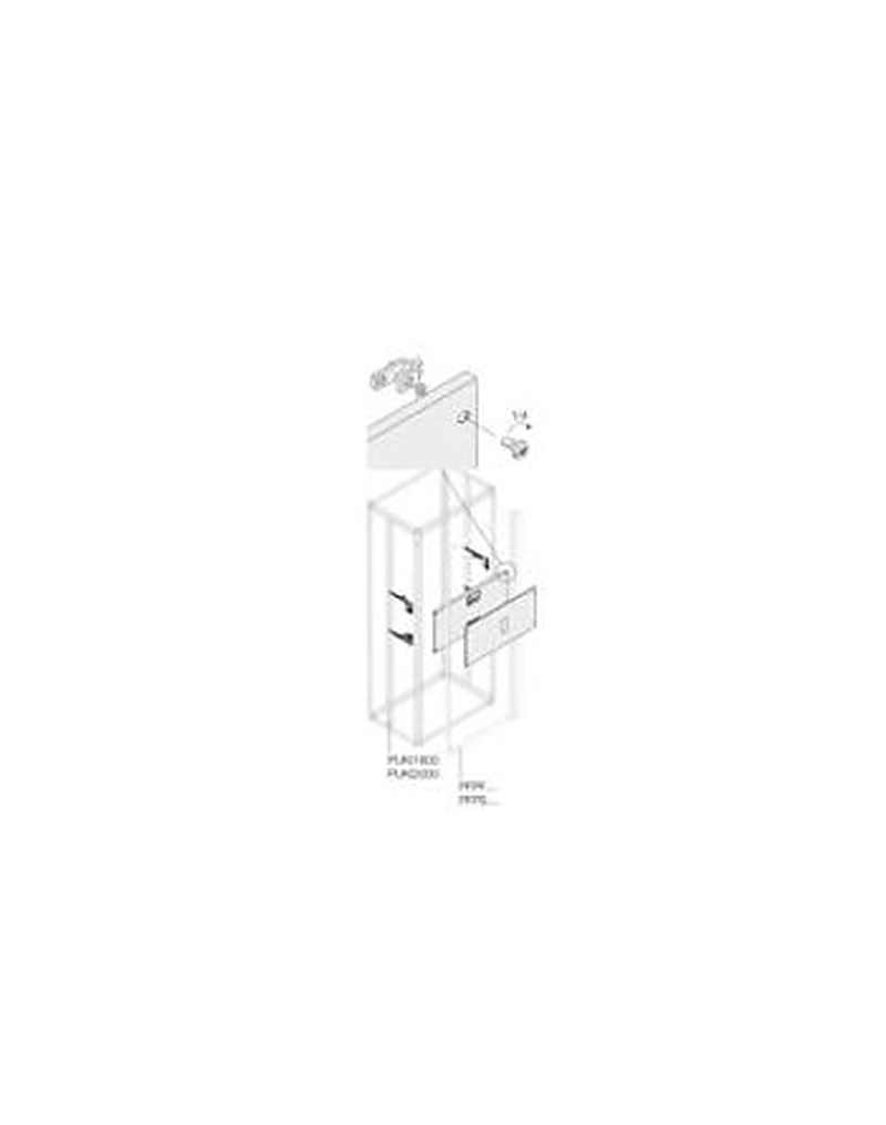 ABB Pickled Steel Sheet Assembly Kit for Use with Main Distribution Boards 300 mm x 400 mm x 400mm