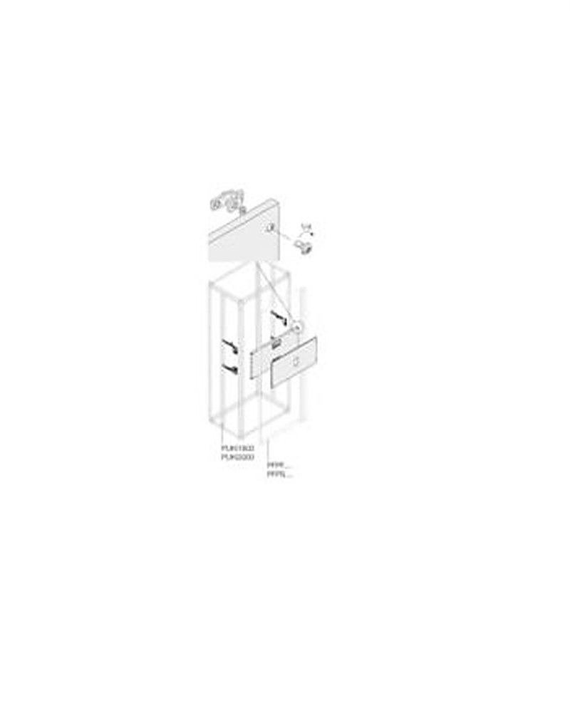 ABB Pickled Steel Sheet Assembly Kit for Use with Main Distribution Boards 350 mm x 600 mm x 600mm