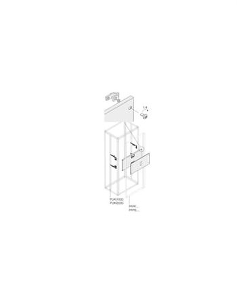 ABB Pickled Steel Sheet Assembly Kit for Use with Main Distribution Boards 350 mm x 400 mm x 400mm