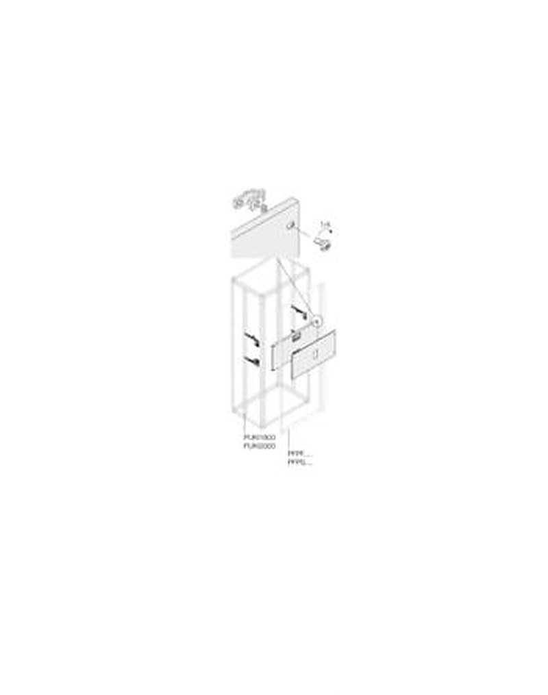 ABB Pickled Steel Sheet Assembly Kit for Use with Main Distribution Boards 400 mm x 600 mm x 600mm