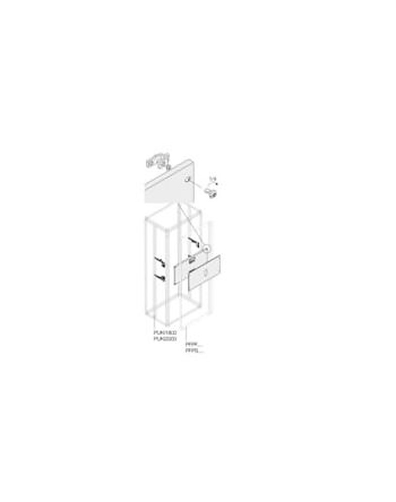 ABB PVBT Series Pickled Steel Sheet Assembly Kit for Use with Main Distribution Boards x 400 mm x 400mm