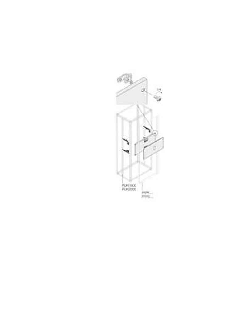ABB Pickled Steel Sheet Assembly Kit for Use with Main Distribution Boards 450 mm x 400 mm x 400mm