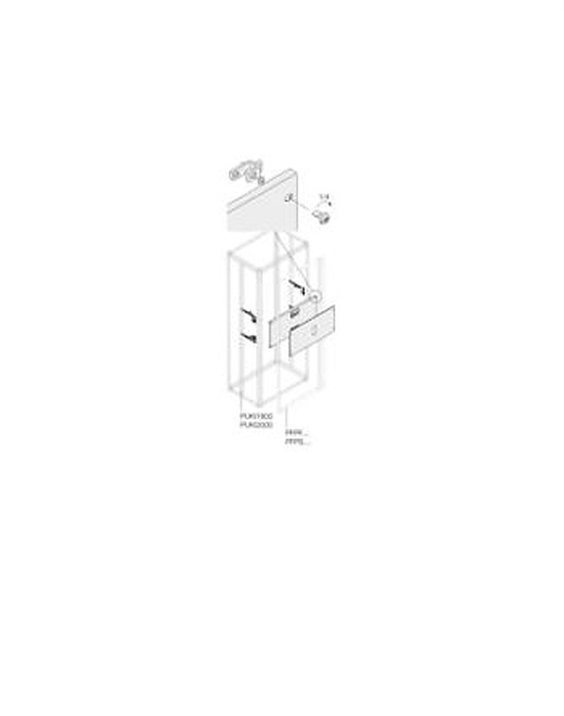 ABB Pickled Steel Sheet Assembly Kit for Use with Main Distribution Boards 350 mm x 400 mm x 400mm