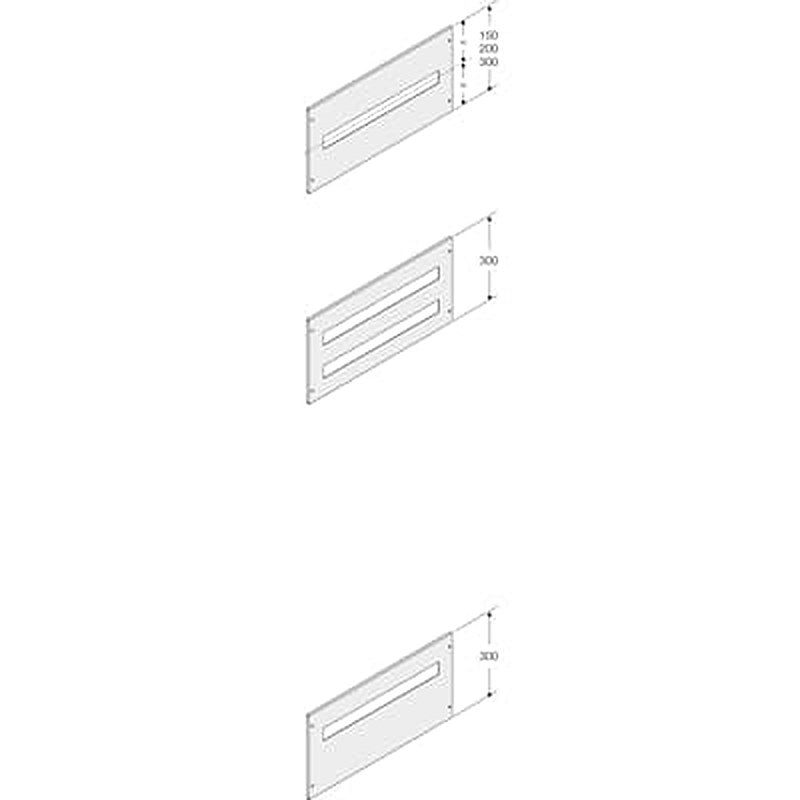 ABB PPMF Series Pickled Steel Sheet Panel for Use with Main Distribution Boards x 5 mm x 190mm