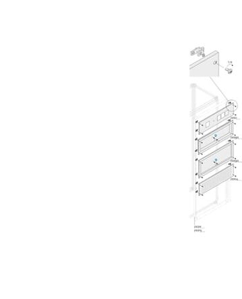 ABB PPFI Series Pickled Steel Sheet Panel for Use with Main Distribution Boards x 800 mm x 800mm