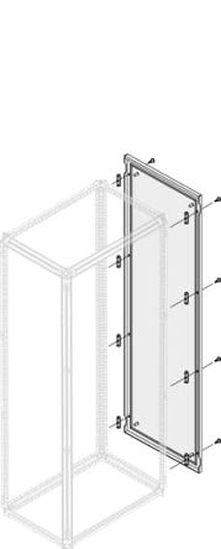 ABB PPEB Series Pickled Steel Sheet Panel for Use with Main Distribution Boards x 14.5 mm x 891mm