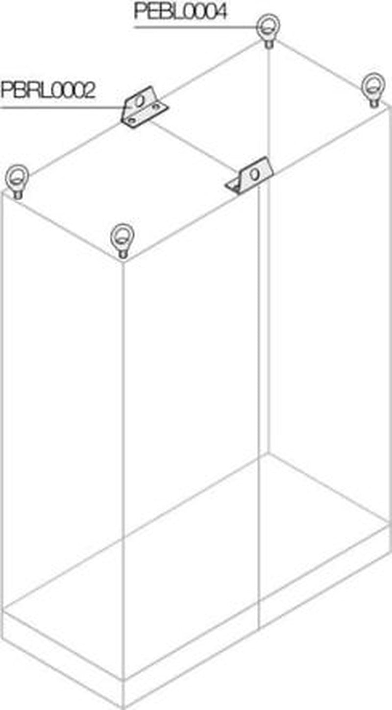 ABB 1STQ Series Metal Lifting Eyes Bolt for Use with Modular Boards - System Pro E Power 130 mm x 25 mm x 90mm
