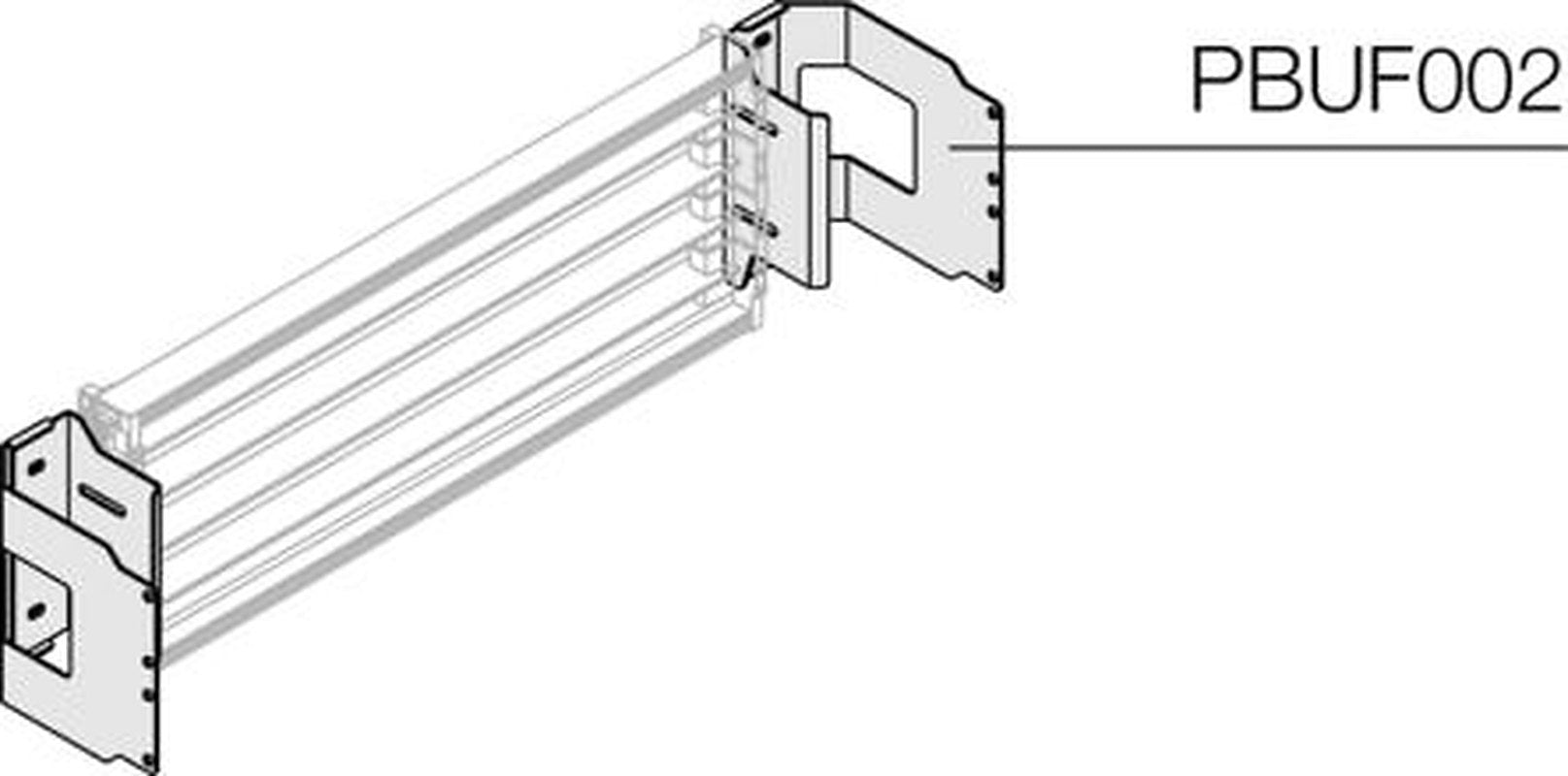 ABB Pickled Steel Sheet Bracket for Use with Main Distribution Boards 200 mm x 190 mm x 200mm
