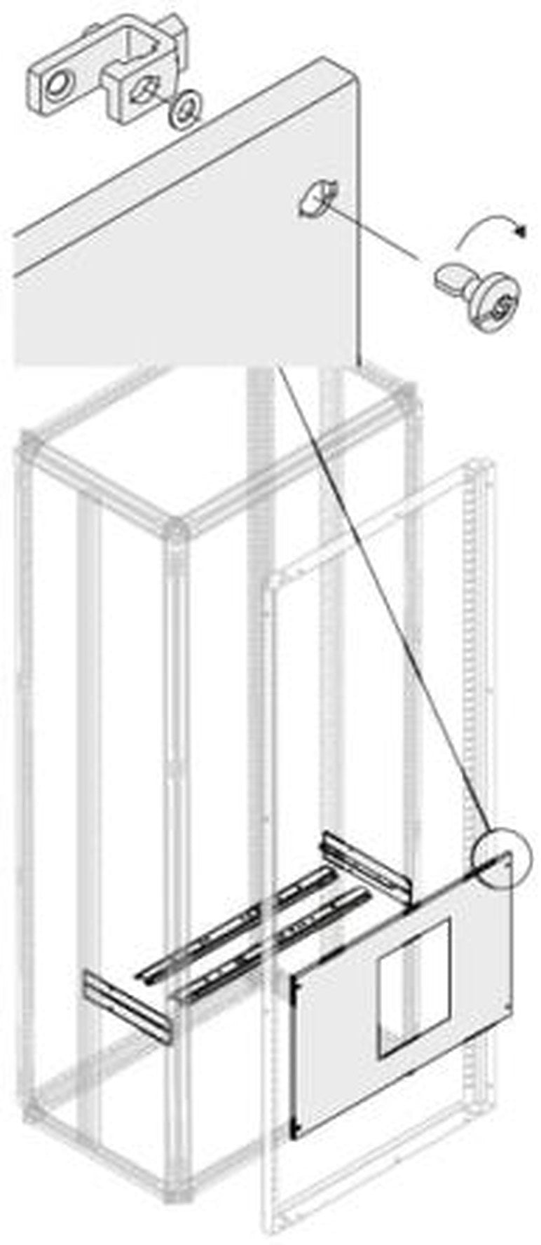 ABB Pickled Steel Sheet Assembly Kit for Use with Main Distribution Boards 500 mm x 800 mm x 800mm